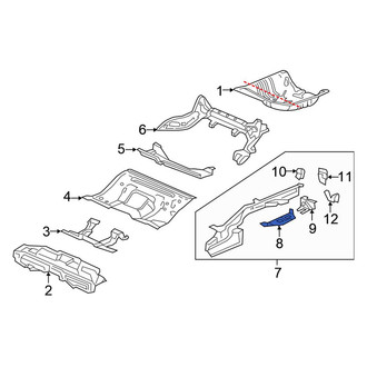 Honda OE - Rear Left Frame Side Member Reinforcement