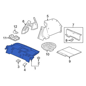 Honda OE - Rear Package Tray Trim
