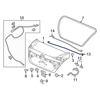 Honda OE - Rear Right Trunk Torque Rod