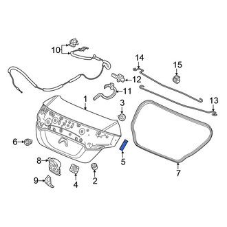Honda OE - Rear Deck Lid Seal