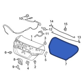 Honda OE - Rear Deck Lid Seal