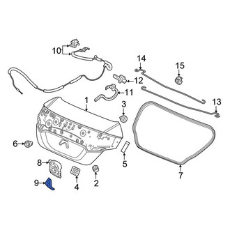 Honda OE - Rear Deck Lid Striker