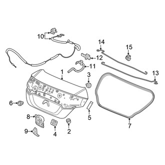 Honda OE - Trunk Lid - Lid & Components (Coupe)