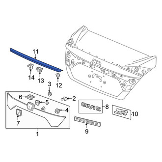 Honda OE - Rear Spoiler