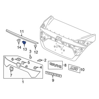 Honda OE - Spoiler Clip