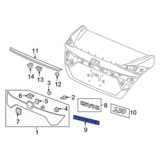 Honda OE - Rear Deck Lid Emblem