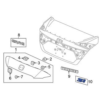 Honda OE - Rear Deck Lid Emblem