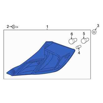 Honda OE - Right Outer Tail Light Assembly