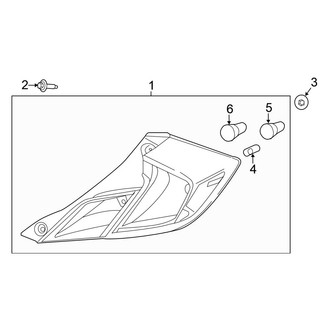 Honda OE - Rear Lamps - Combination Lamps (Coupe)