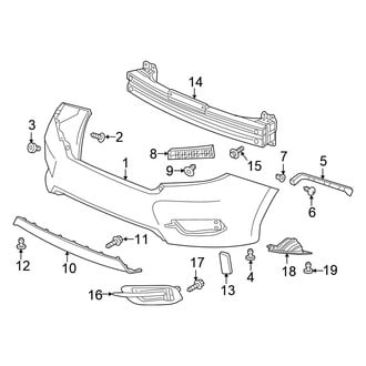 Honda OE - Rear Bumper - Bumper & Components (EX / EX-L / EX-T / LX / Touring Sedan)