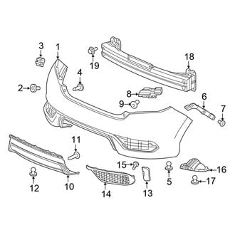 Honda OE - Rear Bumper - Bumper & Components (Coupe)