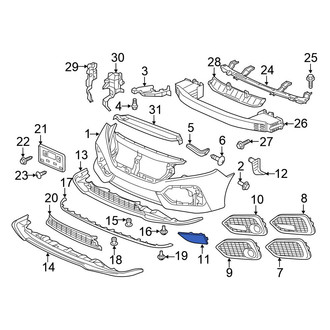 Honda OE - Front Left Tow Eye Cap