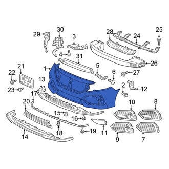 Honda OE - Front Bumper Cover