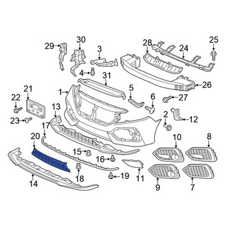 Honda OE - Front Lower Grille