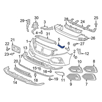Honda OE - Front Left Bumper Guide