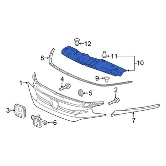 Honda OE - Front Radiator Support Access Cover