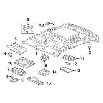 Honda OE - Roof - Interior Trim (EX / EX-L / LX / Sport / Sport Touring Hatchback)