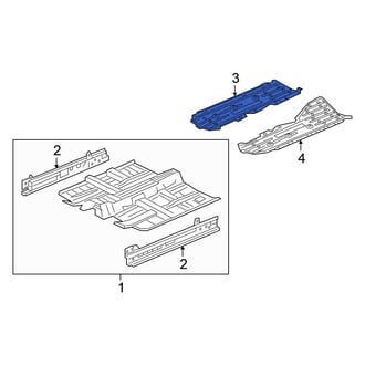 Honda OE - Front Right Floor Pan Splash Shield