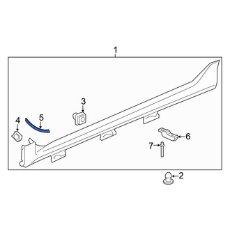 Honda OE - Rocker Panel Molding Seal