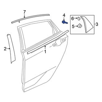 Honda OE - Door Reveal Molding Screw