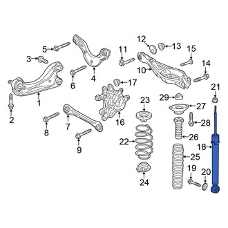 Honda OE - Rear Suspension Shock Absorber