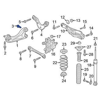 Honda OE - Outer Suspension Trailing Arm Bolt