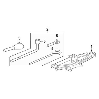 Honda OE - Rear Body & Floor - Jack & Components (EX / EX-L / LX / Sport / Sport Touring Hatchback)