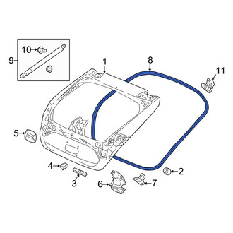 Honda OE - Rear Hatch Seal