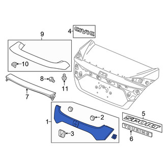 Honda OE - Rear Liftgate Finish Panel