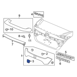 Honda OE - Rear Hatch Emblem
