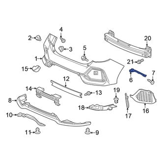 Honda OE - Rear Left Bumper Guide