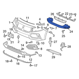 Honda OE - Front Bumper Impact Bar