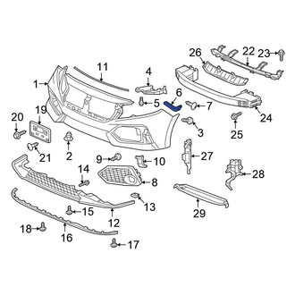 Honda OE - Front Right Bumper Guide