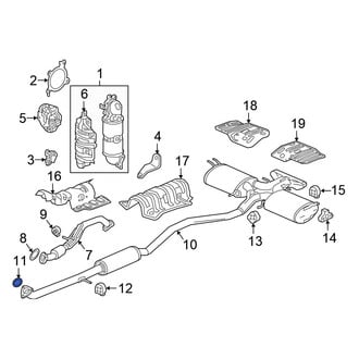 Honda OE - Center Exhaust Muffler Gasket