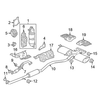 Honda OE - Exhaust System - Exhaust Components