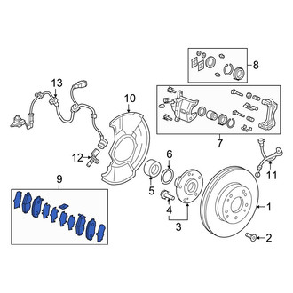 Honda OE - Front Disc Brake Pad Set