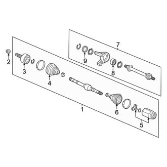 Honda OE - Front Suspension - Drive Axles