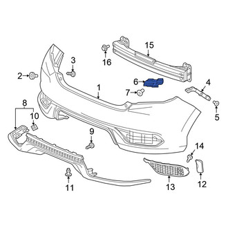 Honda OE - Left Bumper Cover Bracket