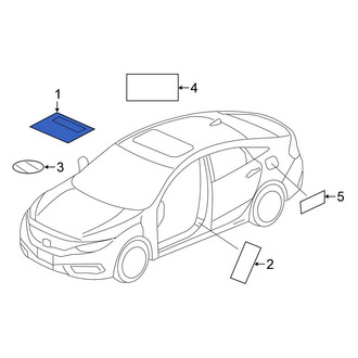 Honda OE - A/C System Information Label
