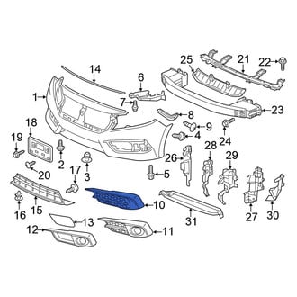 Honda OE - Front Left Bumper Cover Spacer Panel