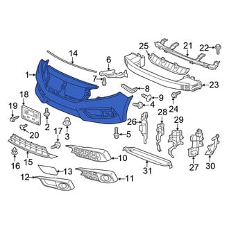 Honda OE - Front Bumper Cover
