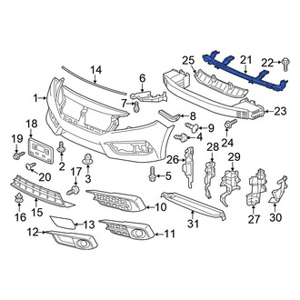 Honda OE - Front Bumper Cover Support Rail