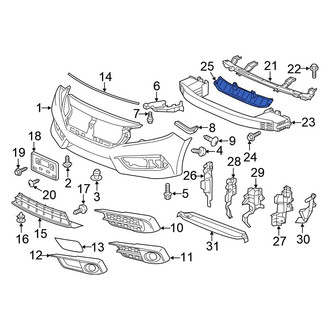 Honda OE - Front Radiator Support Air Deflector