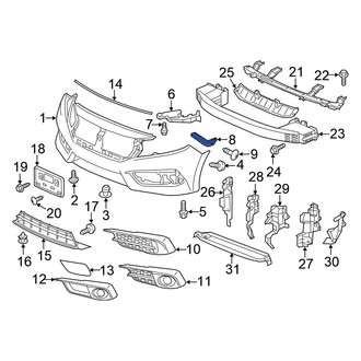 Honda OE - Front Left Bumper Guide