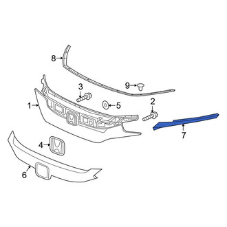 Honda OE - Front Right Grille Molding