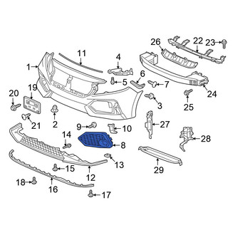 Honda OE - Front Left Fog Light Trim