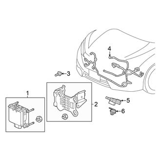 Honda OE - Front Bumper & Grille - Electrical Components