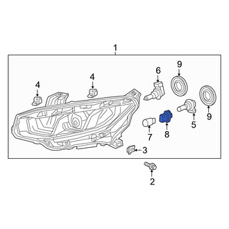 Honda OE - Rear Tail Light Socket