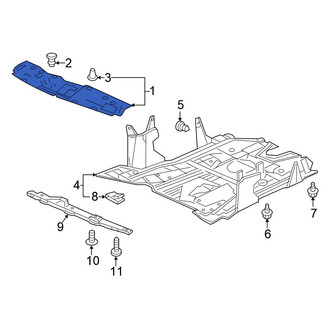 Honda OE - Front Radiator Support Access Cover