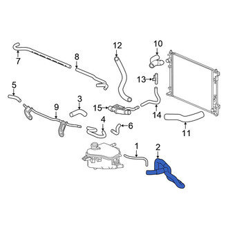 Honda OE - Engine Coolant Reservoir Hose